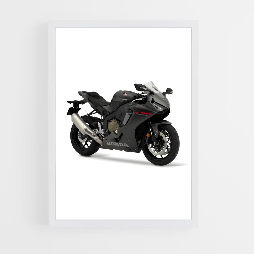 Poster incroyable Cbrrr-r fireblade – affiche Honda Moto (vue 3)